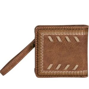 NWT - Justin Ladies Bifold Whip Stitch Wallet,